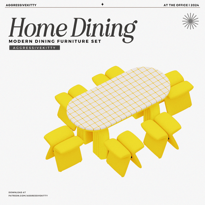 Галерея мода Набор мебели для столовой Home Dining #2